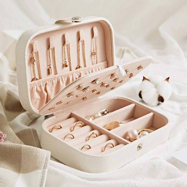Handmade Jewelry Box With Adjustable Storage Compartment Gadgetsin
